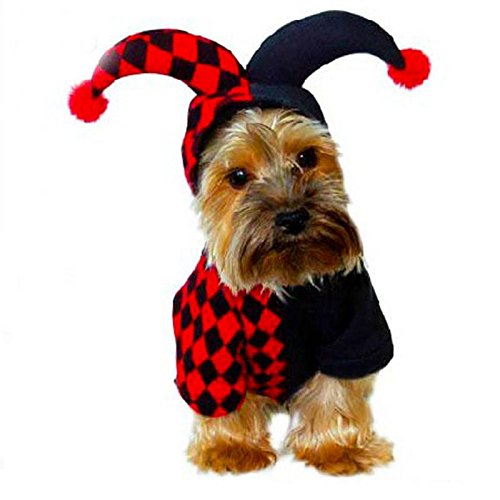 Funny Clown Dog Halloween Costumes for Dogs
