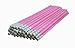 ezpencils - Pearl Pink Barrel Pencils with White Eraser & Silver Ferrule - 36 pkg - Non-Smudge Eraser - # 2 HB Lead - Unsharpened - Non-Branded