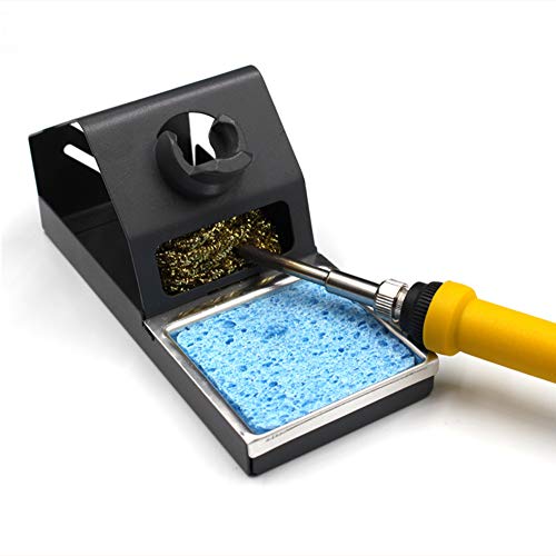 EUGNN Soldering Iron Stand,Support Anti Static Metal Base with Tip Cleaner Durable Helping Hands Soldering - Thumbnail 6