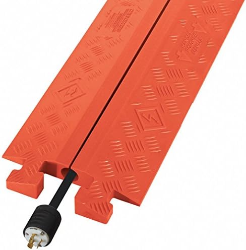 Split Top 1-Channel Cable Protector, Orange, 36"