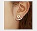 bestwishes2u Little Daisy Flower After Hanging Stud Earrings for Lady Women Girls