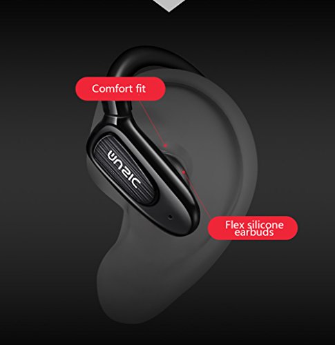 Bluetooth Headphones, V4.1 Wireless Sports In-ear Earphones w/ Mic IPX7 Waterproof HD Stereo Sweatproof Earbuds for Gym Running Workout 12 Hour Battery Noise Cancelling Headsets