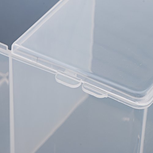 Fityle 2 Slot Clear Plastic Makeup Organizer Case Cosmetic Storage Box Jars for Cotton Ball Swap Makeup Pads Nail Wipes Dustproof - Thumbnail 7