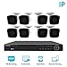 LaView 1080P IP 8 Channel PoE NVR Security Cameras System with 8X HD 1080P IP Bullet Cameras Night Vision Indoor/Outdoor Security Cameras, 2TB HDD Included