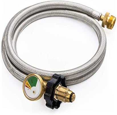 SHINESTAR 5FT Braided Propane Hose Adapter