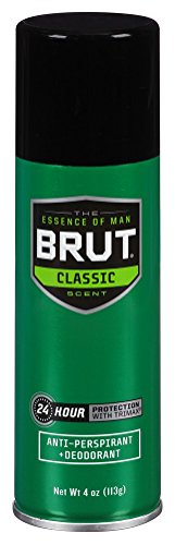 Brut Deodorant 4 Ounce Aerosol Classic Scent(Anti-Perspirant) (118ml) (6 Pack)