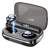 Wireless Earbuds GUSGU Bluetooth 5.0 Earbuds Noise Reduction Waterproof Wireless Headphones 145H Cycle Playtime(Easy Pairing,Deep Bass,Binaural Calls,4000mAh LED Power Display Charging Case)