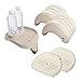 Intex PureSpa 5-Piece Deluxe Kit Set - 2 Person Inflatable Hot Tub - Tan, Rectangular with Circular Seating