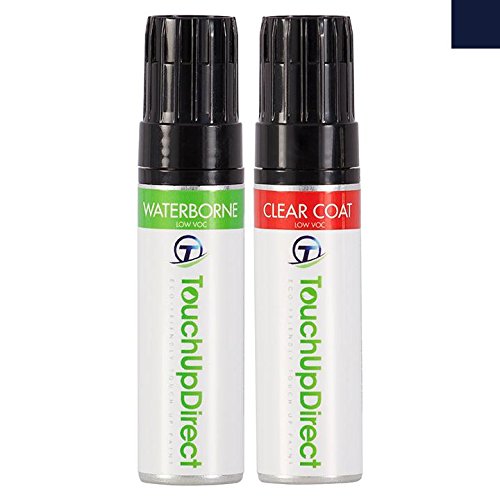 TouchUpDirect Audi A4 Exact-Match Automotive Touch-Up Paint - LX5R Moonlight Blue Pearl - 0.5 oz. Jar - Essential Package
