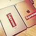 5 Pack Large Sticker 7.5 X 2.3 INCH, Classic Box Logo Decal Waterproof White Red for Water Bottle Laptop Luggage Kids
