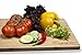 BEST EXTRA FUNCTIONAL SERVING BOARD AND CUTTING BOARD IN ONE – ECO BAMBOO – 12.9″×11.8″×0.9″ INCHES FOR CHEESE, MEAT, FISH, FRUITS AND VEGETABLES.