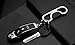Olivery Keychain 2 Key Rings Stainless Steel Key Chain in Metal Gift Box & Greeting Card - Silver Chrome - The Perfect Combination of Luxury, Power & Elegance - Will Never Rust, Bend or Break