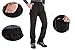 TRAILSIDE SUPPLY CO. Men's Fleece Lined Insulated Pants Softshell Pants,Water and Wind-Resistant
