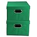Household Essentials Fabric Storage Boxes with Lids and Handles