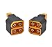 HOBBYSKY 2Pcs No Wires 1 XT-60 Male to 2 XT-60 Female XT60 Serial Battery Connector