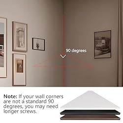 evron Corner Mounting Shelf,Easy to Install Wall