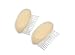 2PCS Women Lady Girl Magic Hair Styling Clip Do Beehive Hair Styler Tool Charming Bump It Up Volume Inserts Stick Bun Maker Hair Comb Hair Accessories (Beige)