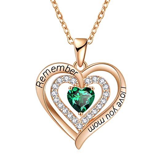REDBEE NECKLACE FOR MOM 18K ROSE GOLD FILLED...