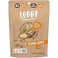Lebby Chickpea Snacks (Sesame Honey 3.5 oz, 6 pack). Healthy Protein Snacks! Dry Roasted garbanzo beans / chick peas coated i