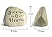 Rocks for Loved Ones Forever in Our Hearts Engraved in a Heavy Little Rock