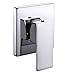 KES BRASS Shower Faucet Body Valve and Trim Square Concealed Replacement for Bathroom Showering System G 1/2, Polished Chrome, L6712