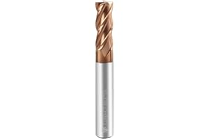 ZZBD-CT Carbide Square End Mills-4 Flute TiSiN Coated,for Milling Alloy Steels, Hardened Steel, Metal etc.1 Pcs D12*75mm