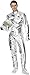 Smiffy's Men's Spaceman Costume with Jumpsuit Hood Gloves and Boot Covers