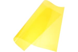 SHINEOFI Yellow 40x40cm Light Filter Gel Sheet, Adhesive Stage Lighting Film for Photo Studio, Spotlight