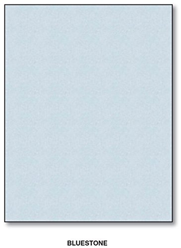 8.5 X 11 Stationery Parchment Recycled Paper 65lb. Cover Cardstock - 250 Sheets Per Pack (Bluestone)