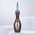 Cool Bowling Lighter, Torch Jet Flame Butane Lighters, Refillable Adjustable Flame, Gift for Men and Girl Candles Camping (No Butane Fuel) Refillable