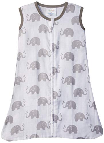 Bacati Elephants Wearable Blanket, Grey, Medium