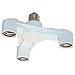 ABI 3 to 1 Light Socket E26 Splitter Base Adapter for LED Bulbs
