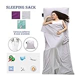 ALITA Travel Sheet Sleeping Bag Liner – 100% Pure Cotton, Breathable, Upgrade Camping Sheet – Barrier of dirts Everywhere