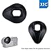 JJC Soft Silicone 360º Rotatable Ergonomic Oval Shape Camera Viewfinder Eyecup Eyepiece for Sony ILCE A6300 A6000 NEX-6 NEX-7 Replace Sony FDA-EP10