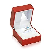Geff House Engagement Jewelry Ring Box with LED Light