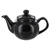EnglishTeaStore Brand 2 Cup Teapot - Black Gloss Finish