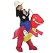 Inflatable Rider Costume Riding Me T-Rex Fancy Dress Funny Dinosaur Dragon Funny Suit Mount Adult