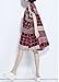 ELLAZHU Women Summer Plaid Loose Plus Size Short Sleeves Dress GA621 Red