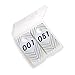 100 Pieces Reusable Consecutive (001-100) Live Sale Plastic Number Tags with Normal and Reversed Mirrored Numbers