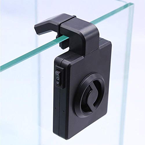 ZEROYOYO Fish Tank Fan Aquarium Cooling Fan USB Charge Hang On Chiller for Water Plants Mini Fish Tank