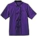 Five Star 18028 Women's Short Sleeve Executive Chef Coat Purple 2XL