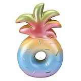 AGfun Squishy Pineapple Donuts ,Rainbow Squishies Slow Rising Fruit Collection Gift Stress Reliever Toys