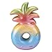 6.1inch Jumbo Squishies Slow Rising Fruit Squishy Toys Soft Pineapple Scented Stress Reliever Toys Rainbow Decorative Birthday Gifts for Kids Adults