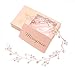 Missgrace Bridal Rose Gold Crystal Hair Vine Wedding Vintage Headpiece Women Leaf Headband Hair Accessory Wedding Hair Jewelry for Festival and Party- Bridal Hair Accessories for Bride