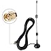 7dBi Gain HD Wireless Security Camera Video Antenna Extension for CCTV Security Camera/IP Camera, SMA Male Connector, 10ft RG174 Cable with Magnetic Stand Base