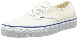 Vans Unisex's VANS AUTHENTIC SKATE SHOES 11 (WHITE/OFF WHITE) White/Off White