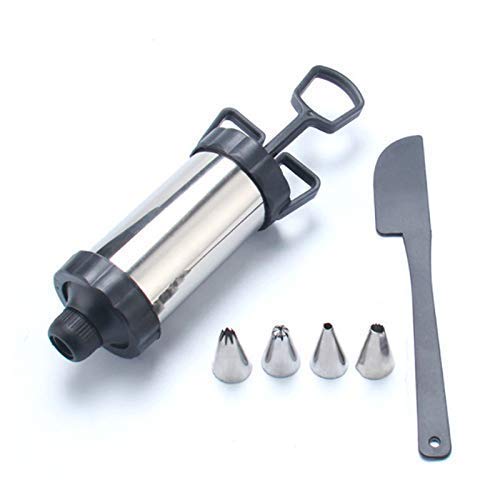 Buy LEEHELTON® Cake Decorating Icing Gun Tool Set with 4 Nozzles for Pastry Cupcakes