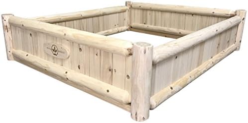 Boldly Growing Raised Bed Wood Gardening Box - Starter Kit (3.5 x 4 Feet)