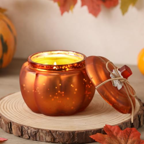 Fall Pumpkins Shaped Candle