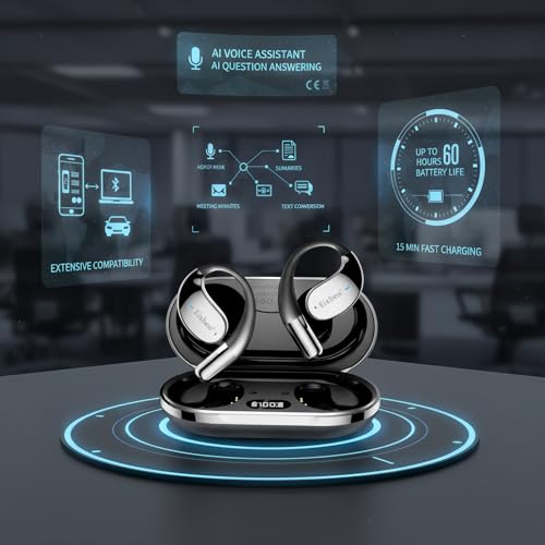 4-in-1 Latest AI Bluetooth Translation Earbuds,Ultra Hi-Fi Dolby Sound,Powerful Bass & Full-Range Frequency Response,No Subscription Required, 148 Global Mainstream Languages, Works with iOS & Android